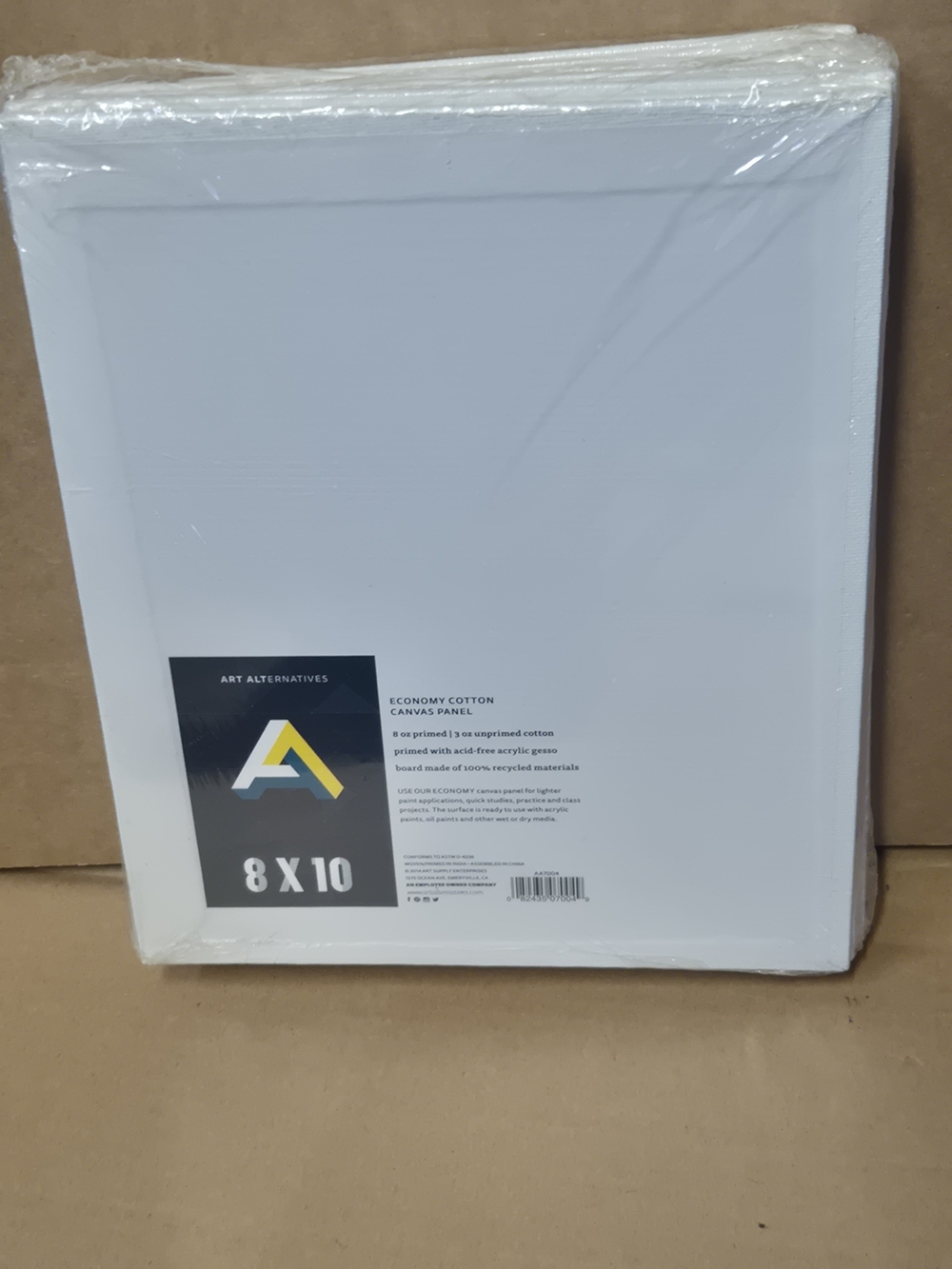 Alternative White Canvas Panel - 8x10 (Economy Cotton)